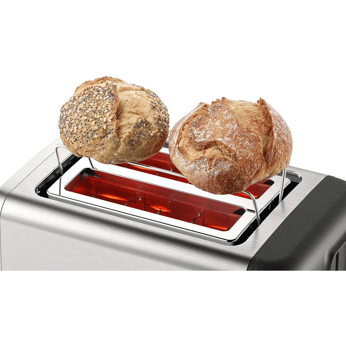 Tostador corto DesignLine Acero inoxidable 1050 W 8