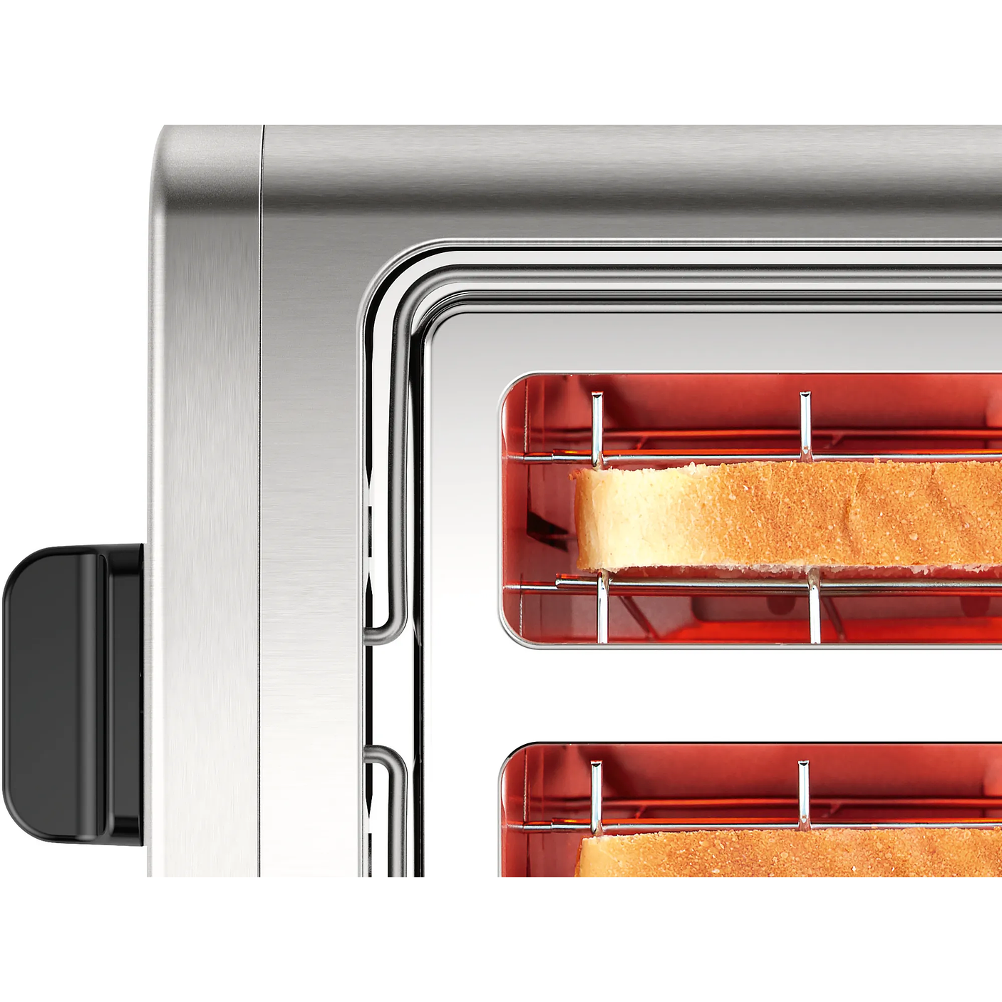 Tostador corto DesignLine Acero inoxidable 1050 W 9