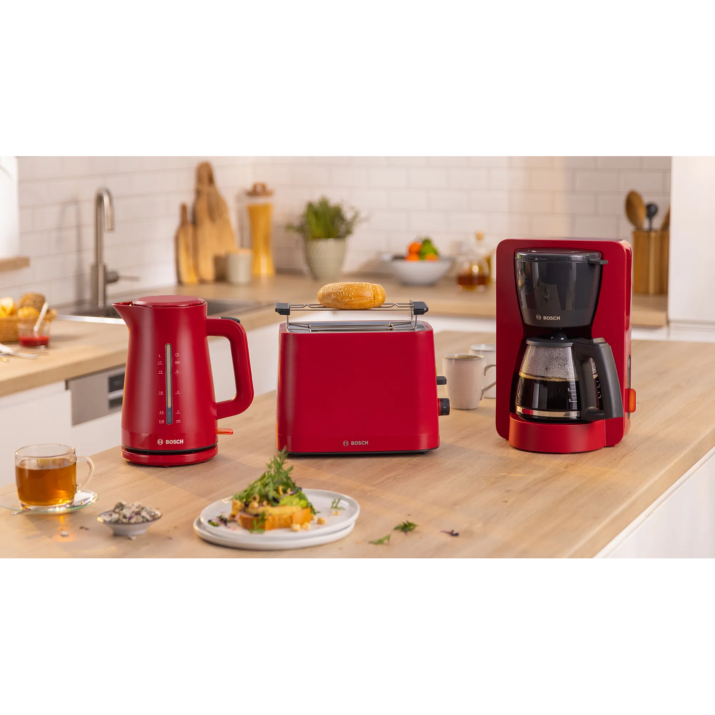 Tostador corto MyMoment Rojo 1050 W 2