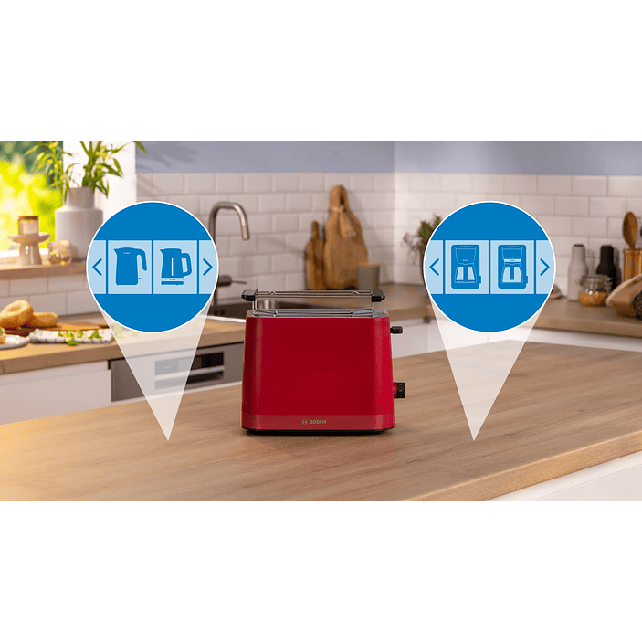 Tostador corto MyMoment Rojo 1050 W 8