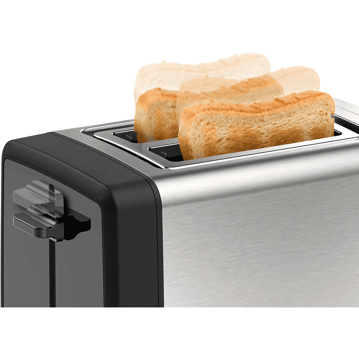 Tostador corto DesignLine Acero inoxidable 1050 W  2