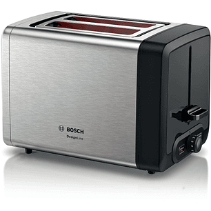 Tostador corto DesignLine Acero inoxidable 1050 W 