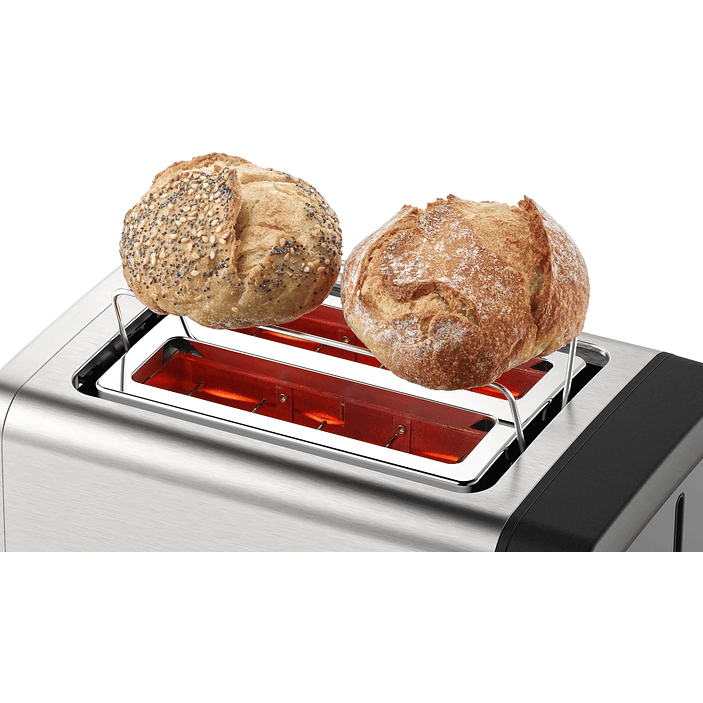 Tostador corto DesignLine Acero inoxidable 1050 W  6