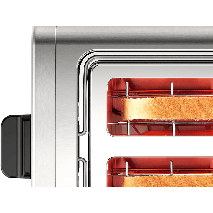 Tostador corto DesignLine Acero inoxidable 1050 W  8