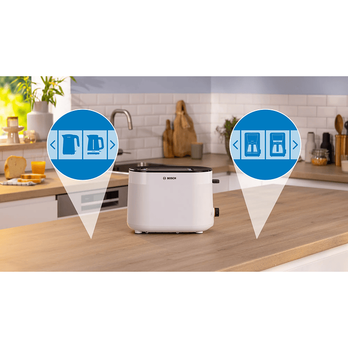 Tostador corto MyMoment Blanco 1050 W 4