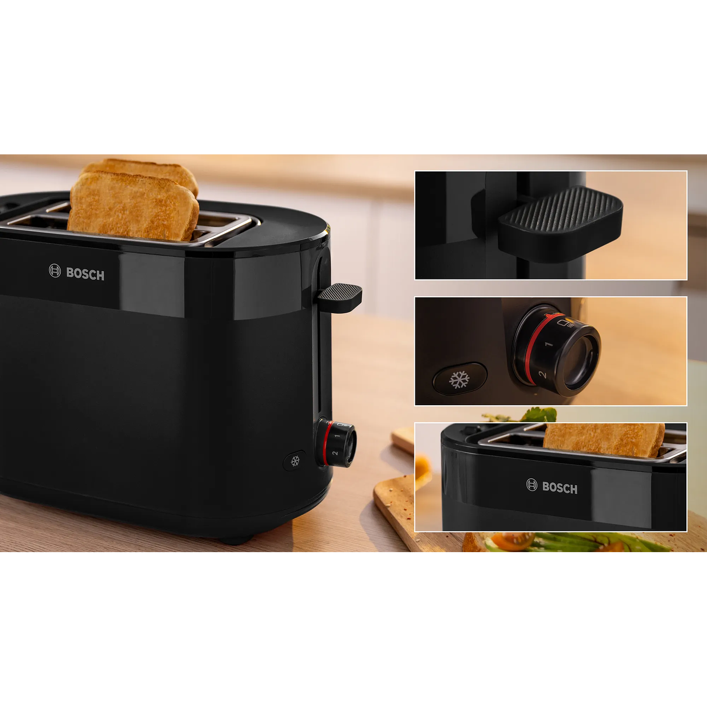 Tostador corto MyMoment Negro 1050 W 4