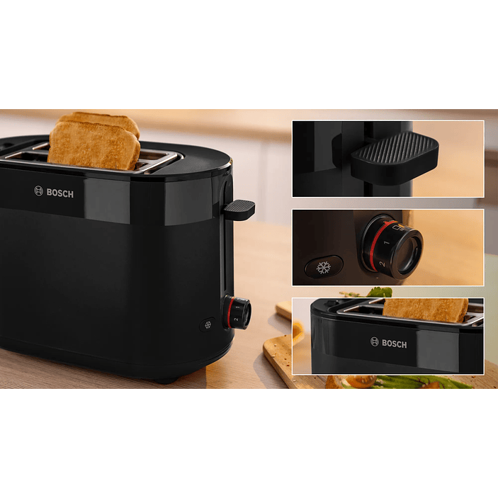 Tostador corto MyMoment Negro 1050 W 4
