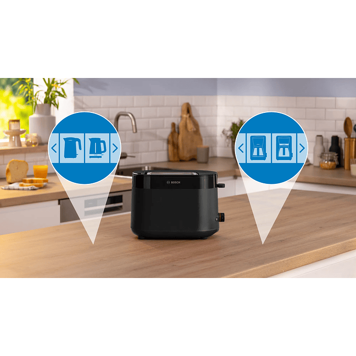 Tostador corto MyMoment Negro 1050 W 7