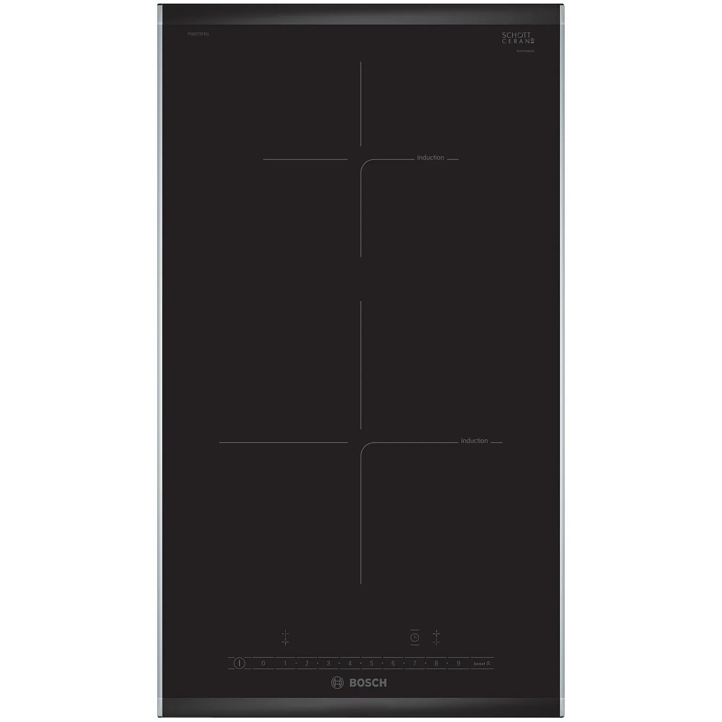 Serie 6 Placa dominó, Inducción 30 cm con perfiles 1