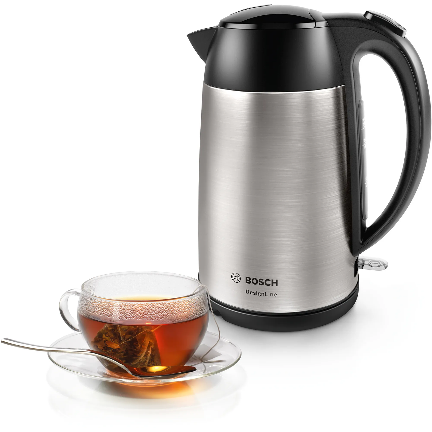 Bosch Hervidor DesignLine – 1,7 L Acero Inoxidable y Potencia Rápida 6