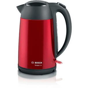 Bosch Hervidor DesignLine 1,7 L – Diseño rojo moderno y ebullición rápida