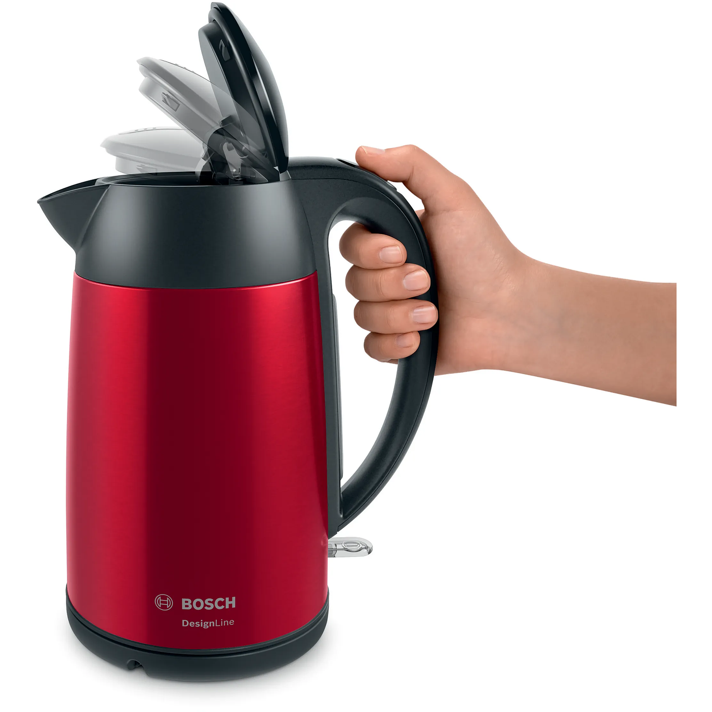 Bosch Hervidor DesignLine 1,7 L – Diseño rojo moderno y ebullición rápida 3
