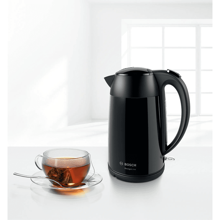Bosch Hervidor DesignLine 1,7 L Negro · Rápido y seguro 5