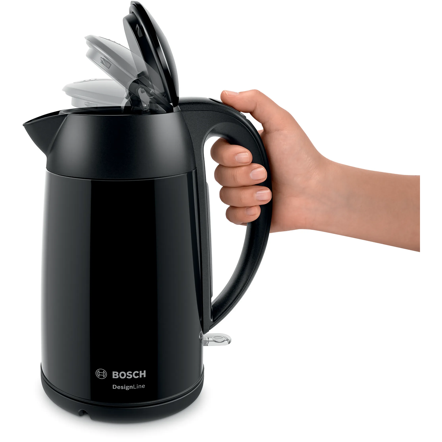 Bosch Hervidor DesignLine 1,7 L Negro · Rápido y seguro 7