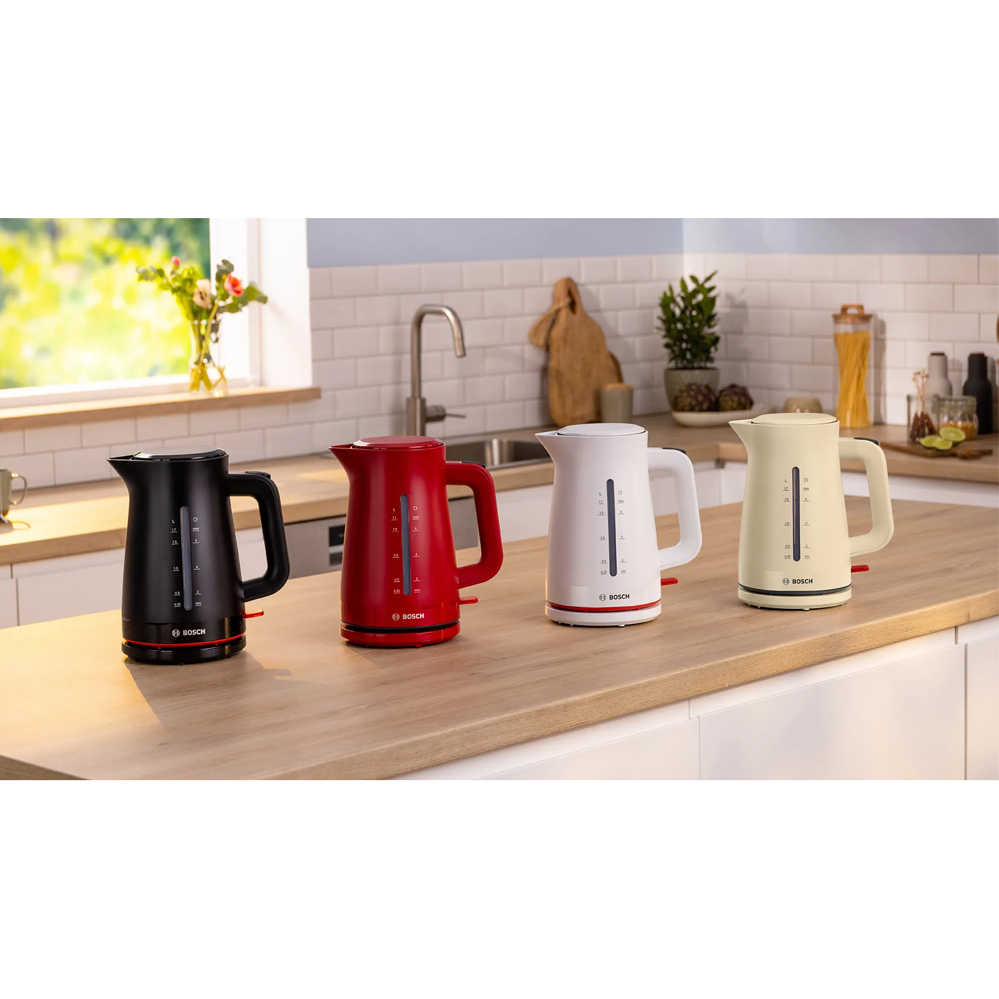 Bosch Hervidor MyMoment 1,7 L Rojo · Potente y moderno 7