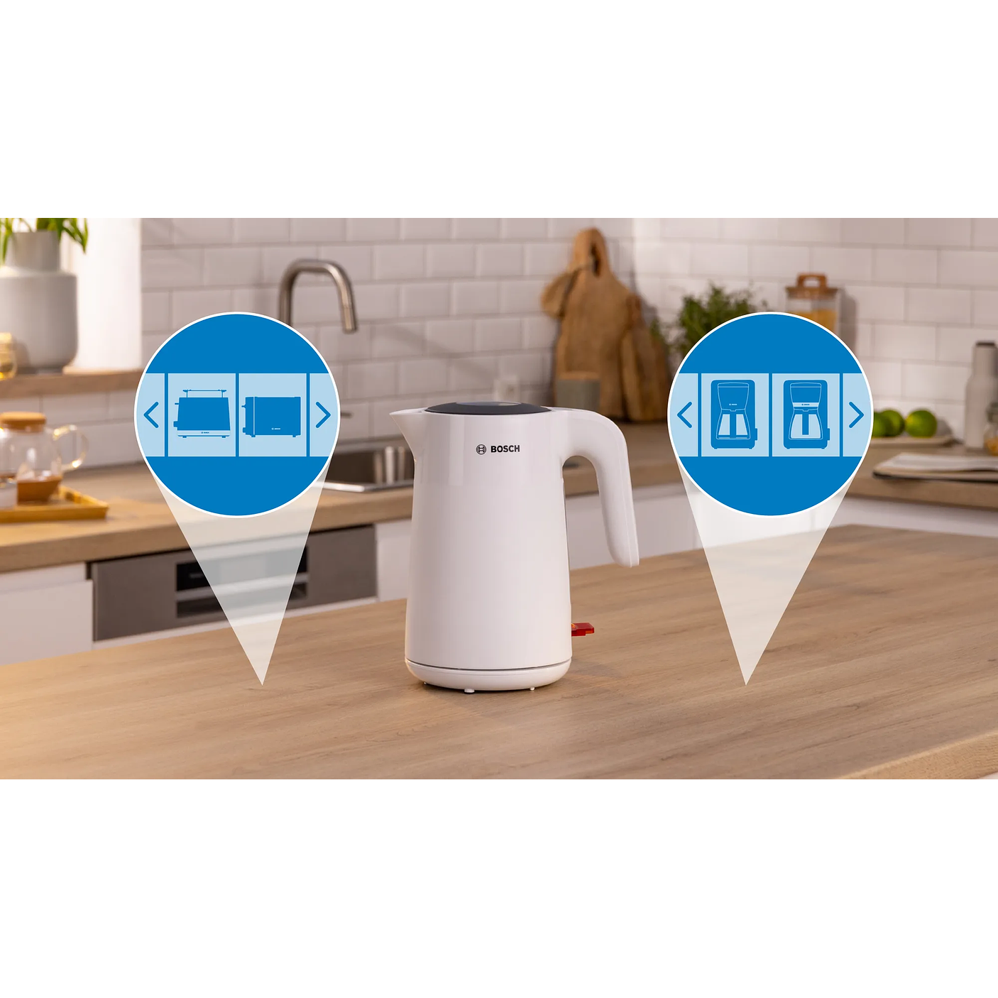 Bosch Hervidor MyMoment 1,7 L Blanco · Compacto y eficiente 4