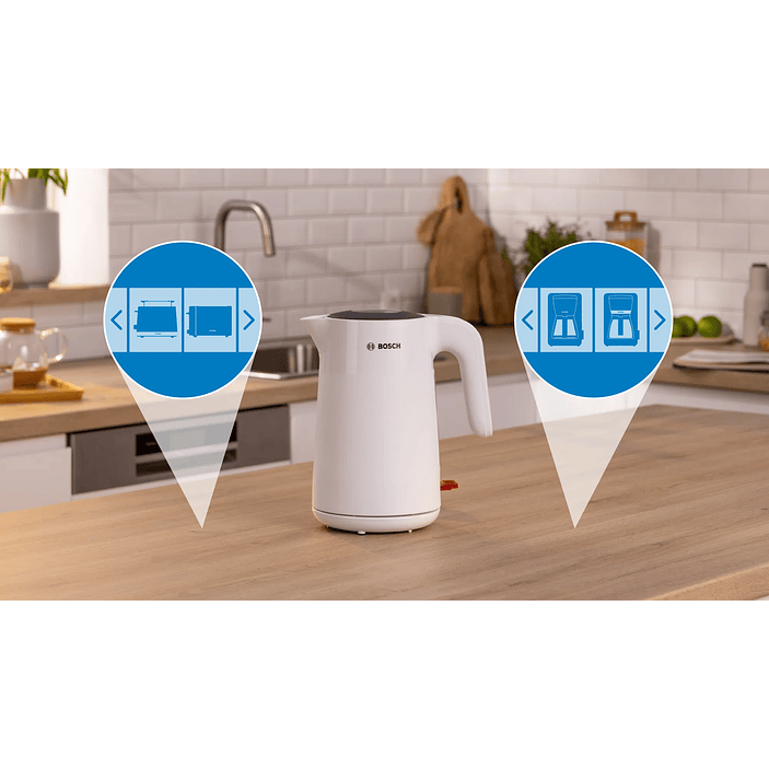 Bosch Hervidor MyMoment 1,7 L Blanco · Compacto y eficiente 4