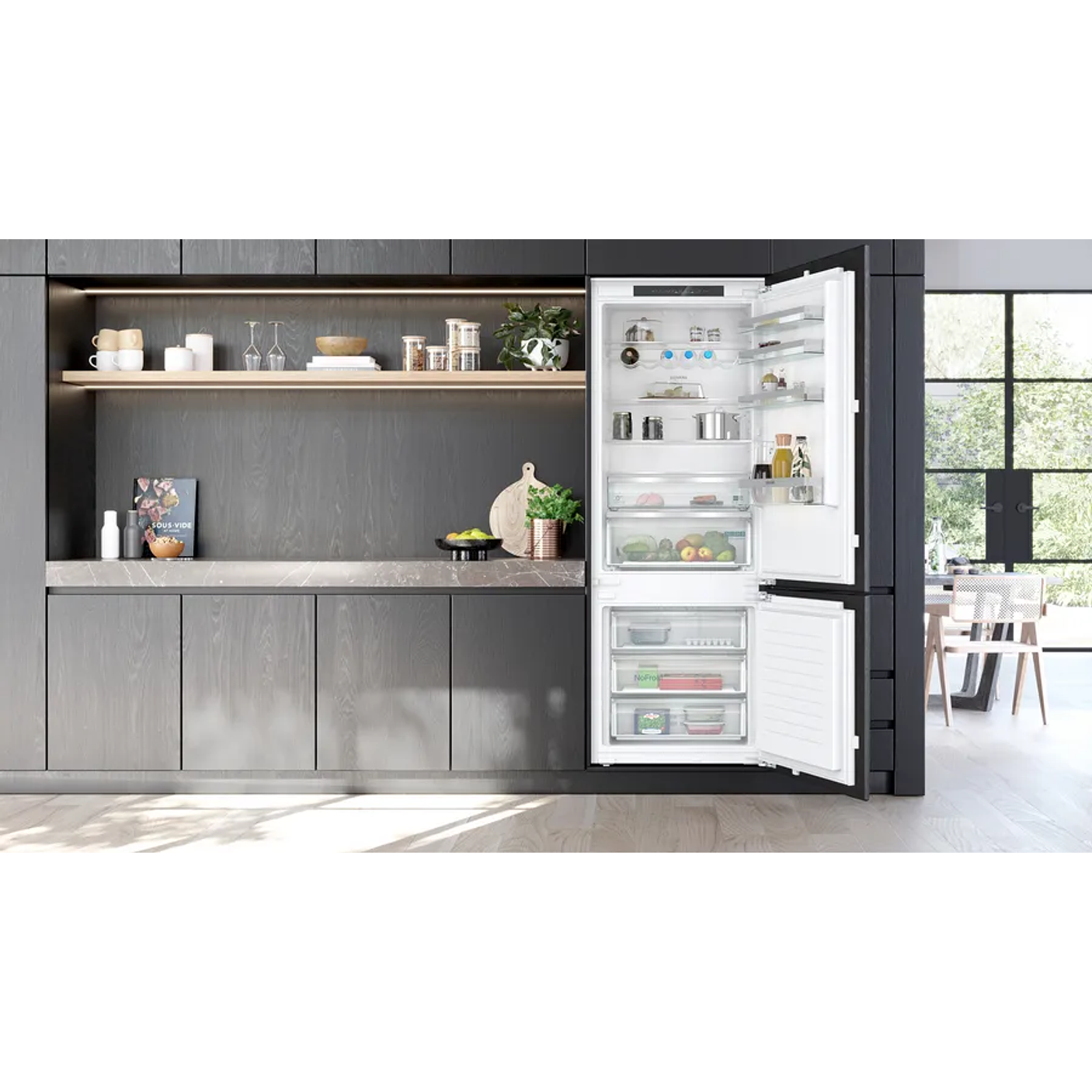 iQ300 Frigorífico combi integrable 193.5 x 70.8 cm Puerta fija 3