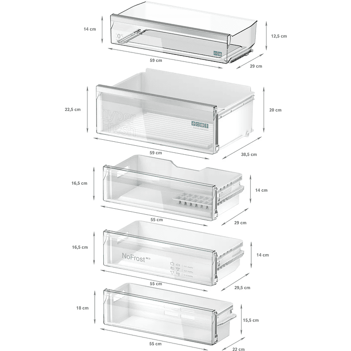 iQ300 Frigorífico combi integrable 193.5 x 70.8 cm Puerta fija 9