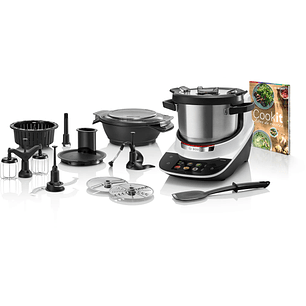 Bosch Robot Multifunción Cookit · 3 L · Cocina, mezcla y cocina al vapor en un solo equipo