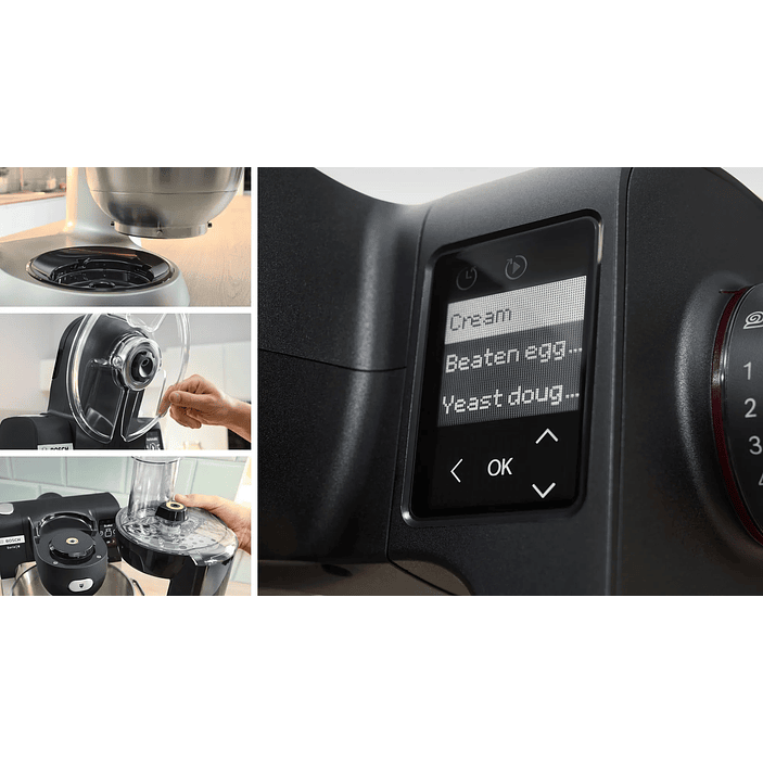 Serie 6 Robot de cocina con báscula 1600 W Negro/Inox 9