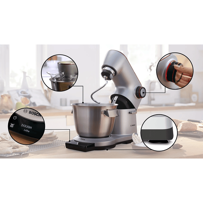 Serie 8 Robot de cocina con báscula OptiMUM 1600 W Plata/Negro 3