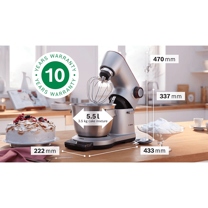 Serie 8 Robot de cocina con báscula OptiMUM 1600 W Plata/Negro 6