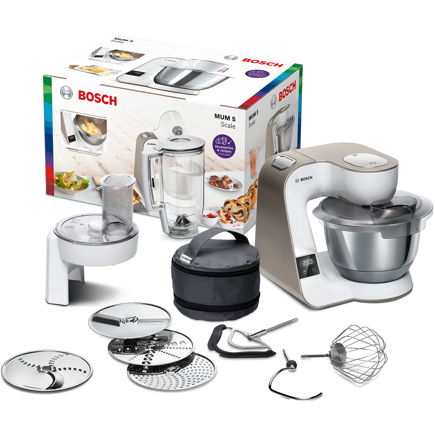 Serie 4 Robot de cocina con báscula MUM 5 1000 W Blanco 4