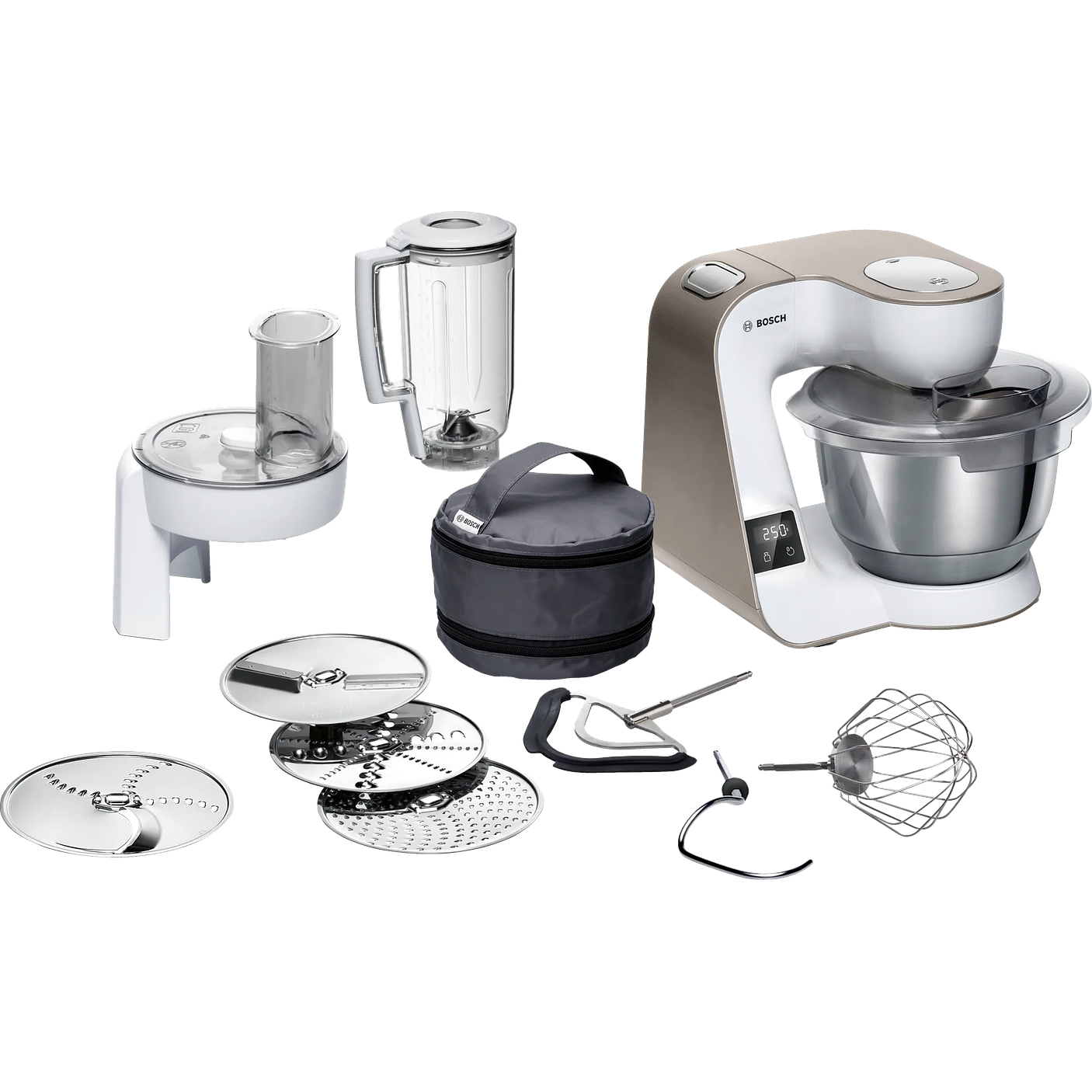 Serie 4 Robot de cocina con báscula MUM 5 1000 W Blanco 1