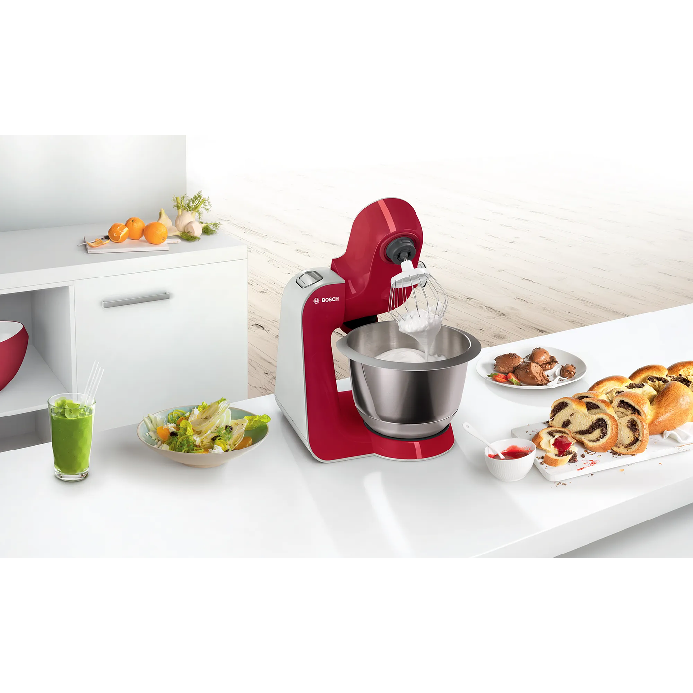 Serie 4 Robot de cocina MUM 5 1000 W Rojo y Plateado 3