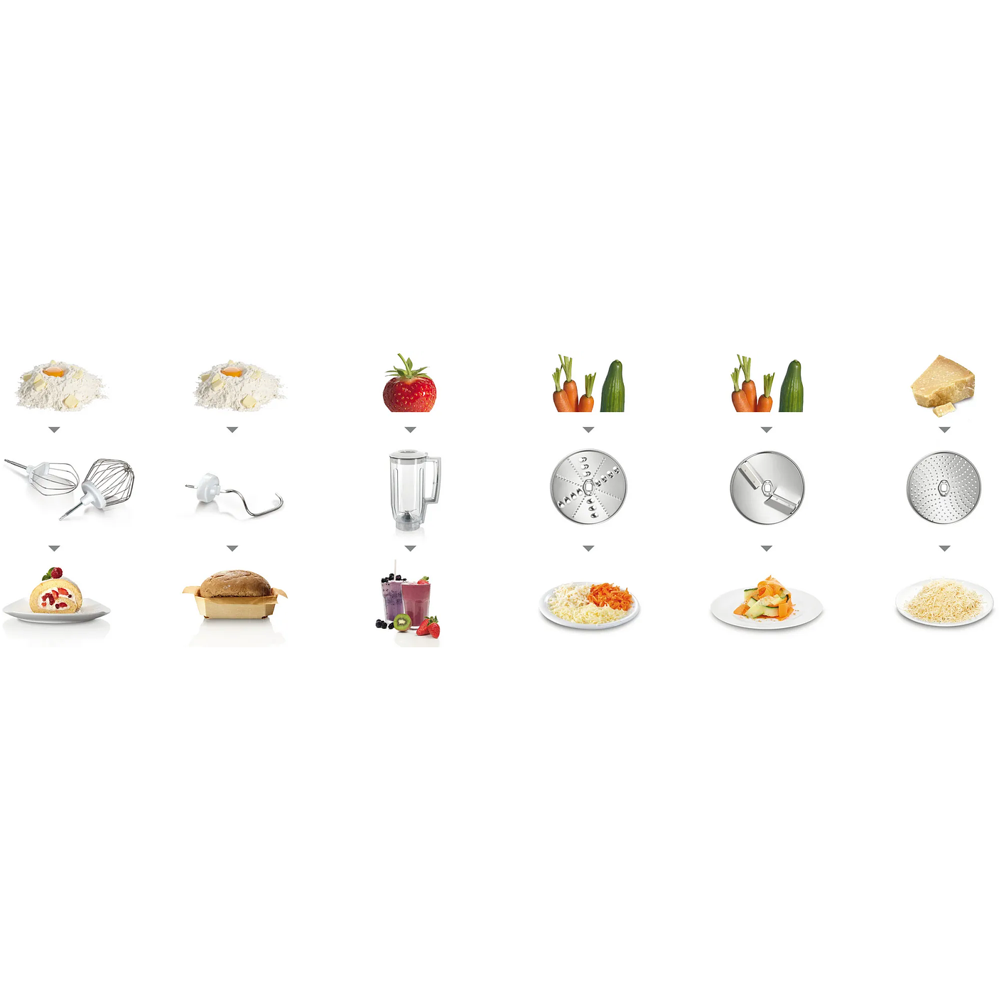 Serie 4 Robot de cocina MUM 5 1000 W Rojo y Plateado 5