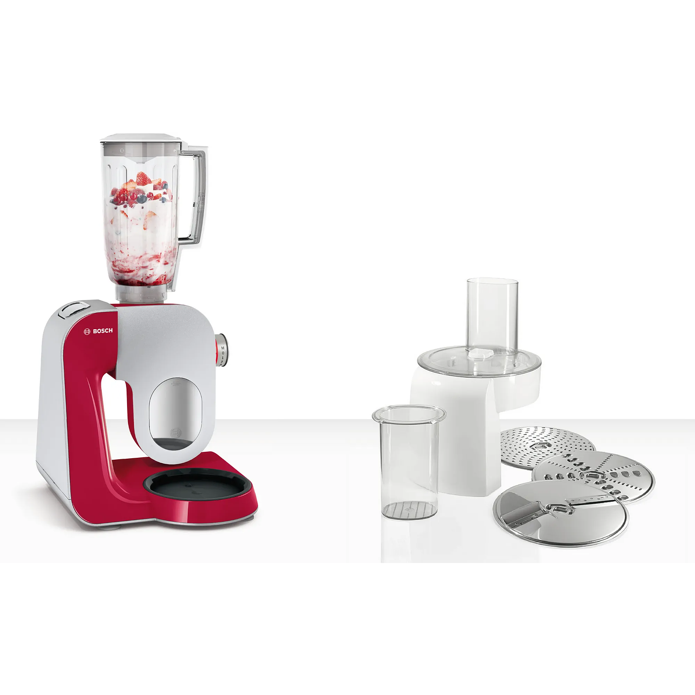 Serie 4 Robot de cocina MUM 5 1000 W Rojo y Plateado 6