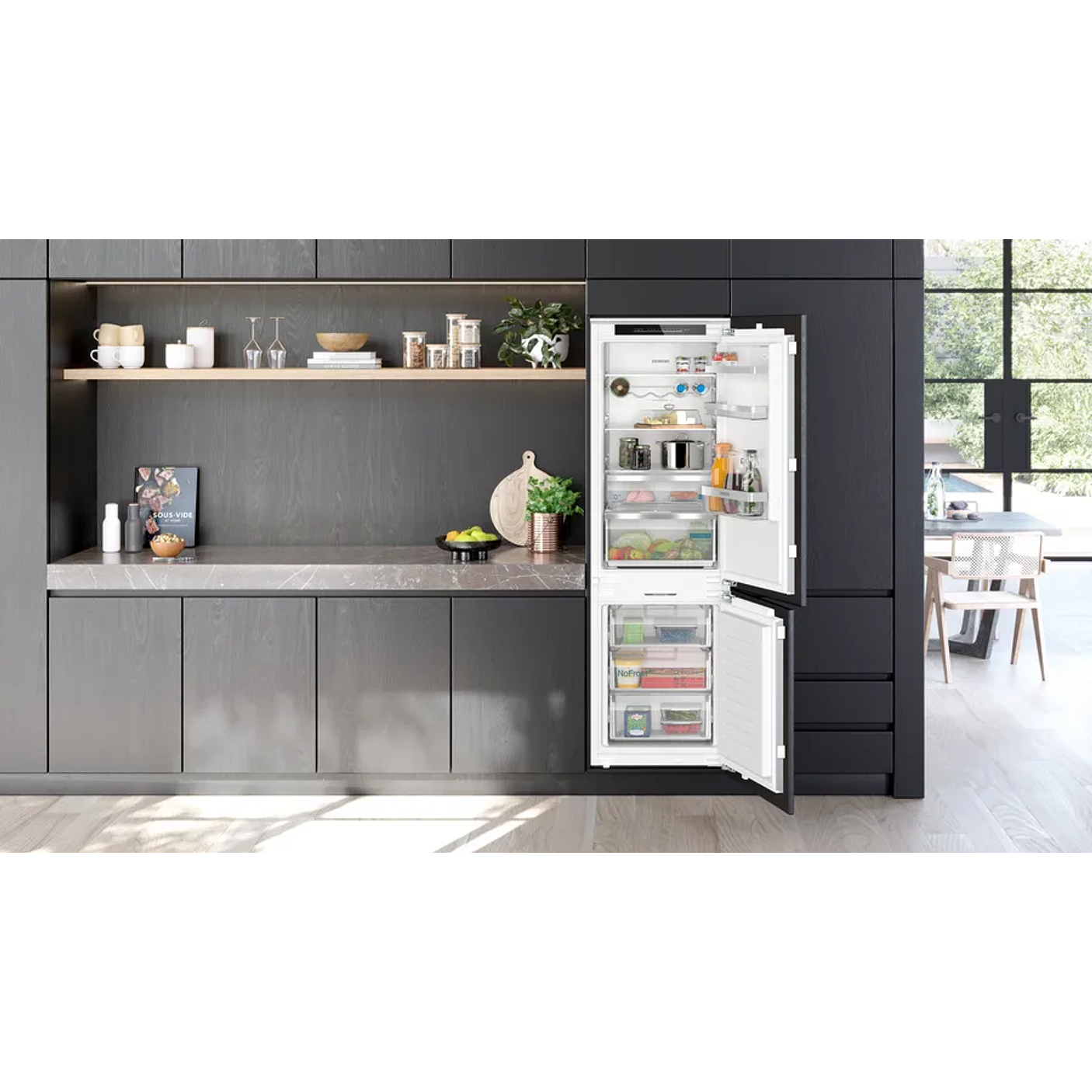 iQ300 Frigorífico combi integrable 193.5 x 69.1 cm Puerta deslizante 5