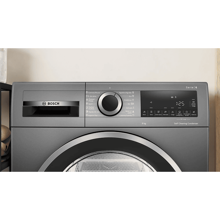 Serie 6 Secadora con bomba de calor 9 kg Gris-hierro fundido 2