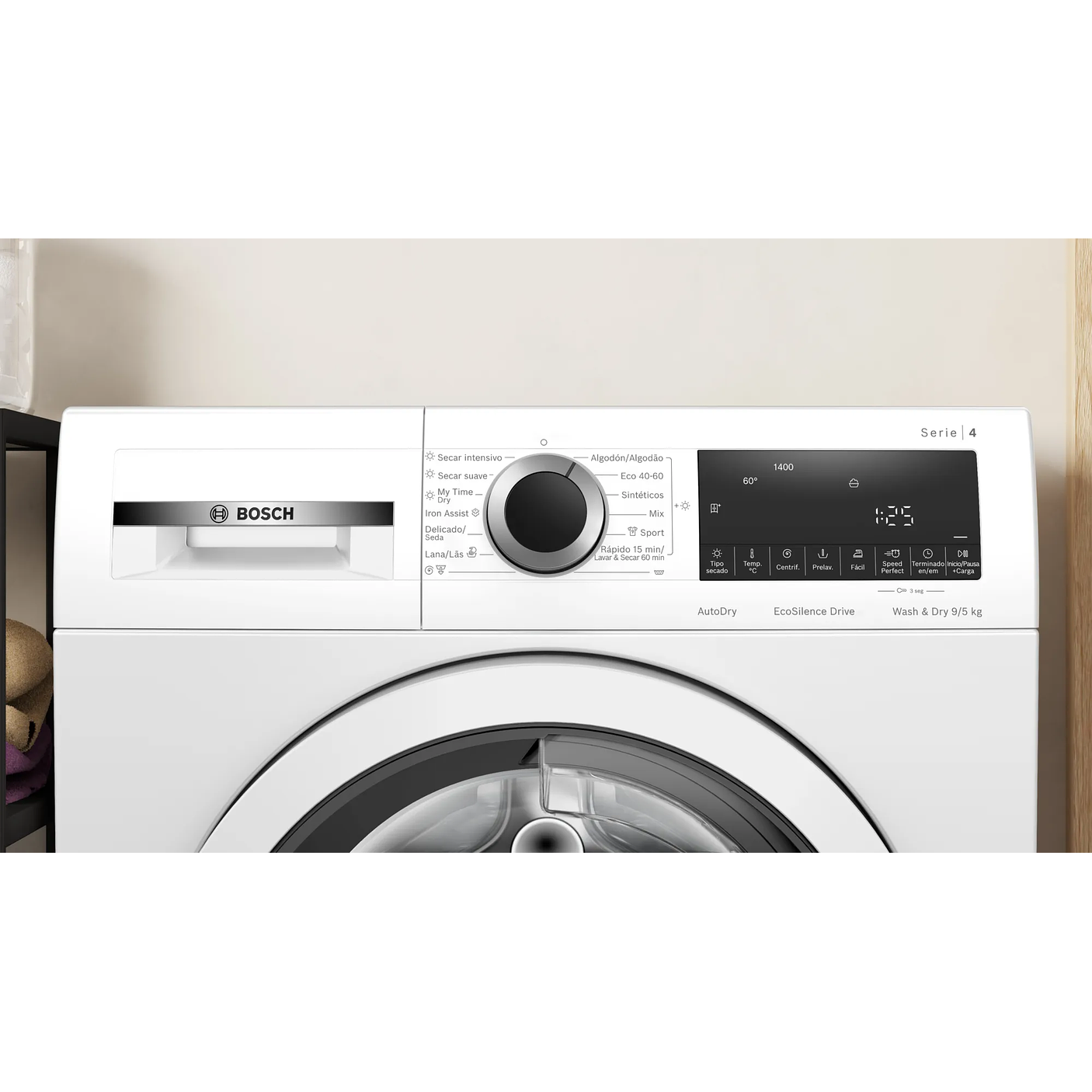 Serie 4 Lavadora-secadora 9/5 kg máx. 1400 rpm 2