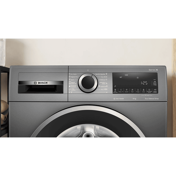 Serie 6 Lavadora de carga frontal 9 kg máx. 1400 rpm Gris 2