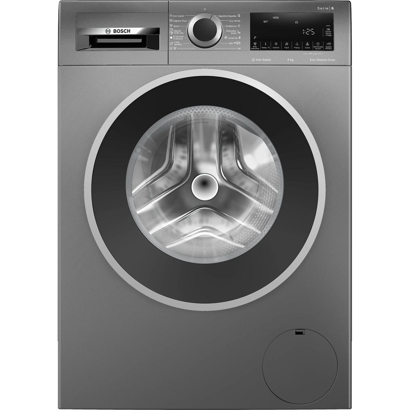 Serie 6 Lavadora de carga frontal 9 kg máx. 1400 rpm Gris 1