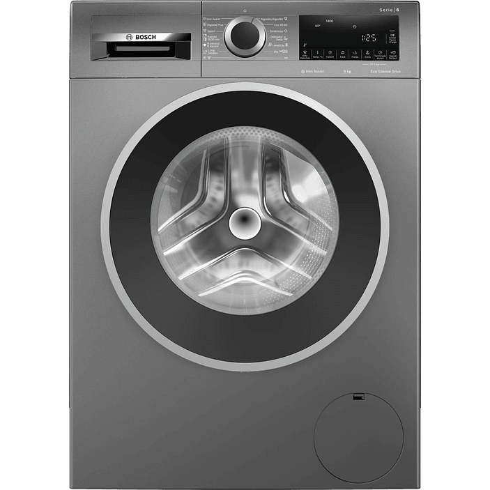 Serie 6 Lavadora de carga frontal 9 kg máx. 1400 rpm Gris 1