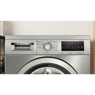 Serie 6 Lavadora de carga frontal 9 kg máx. 1400 rpm Inox