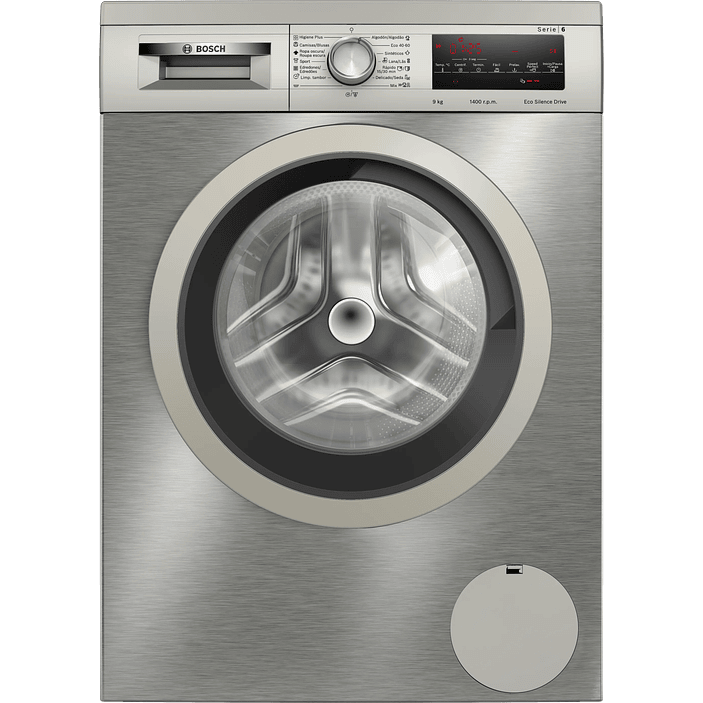 Serie 6 Lavadora de carga frontal 9 kg máx. 1400 rpm Inox 1