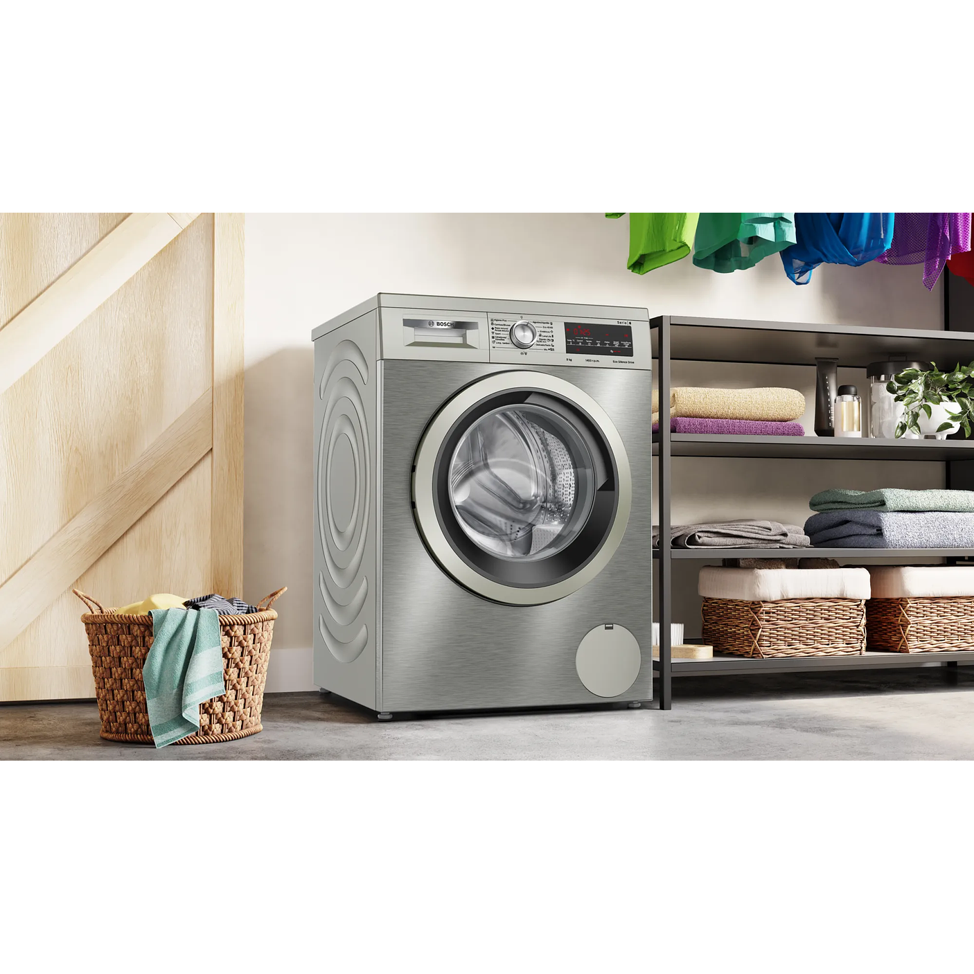 Serie 6 Lavadora de carga frontal 9 kg máx. 1400 rpm Inox 5