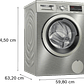 Serie 6 Lavadora de carga frontal 9 kg máx. 1400 rpm Inox - Miniatura 7