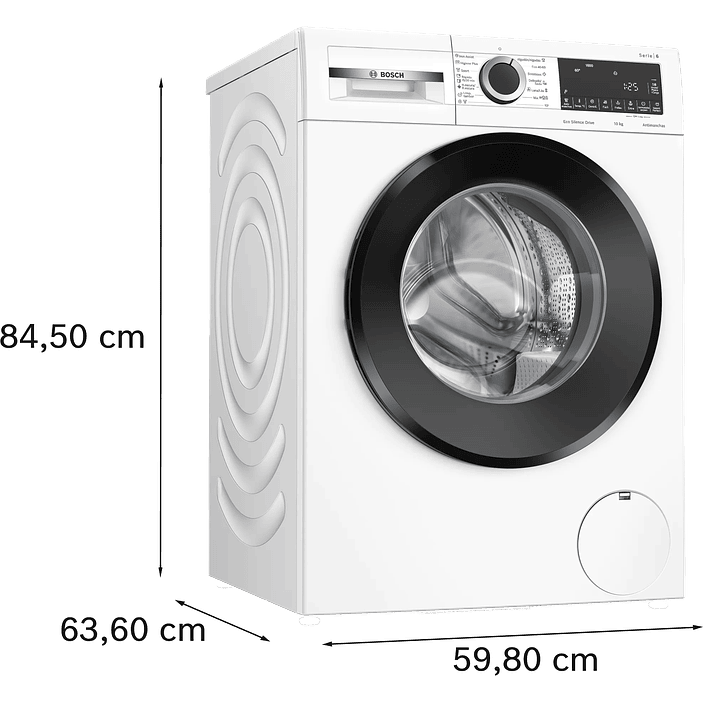 Serie 6 Lavadora de carga frontal 10 kg máx. 1600 rpm 10