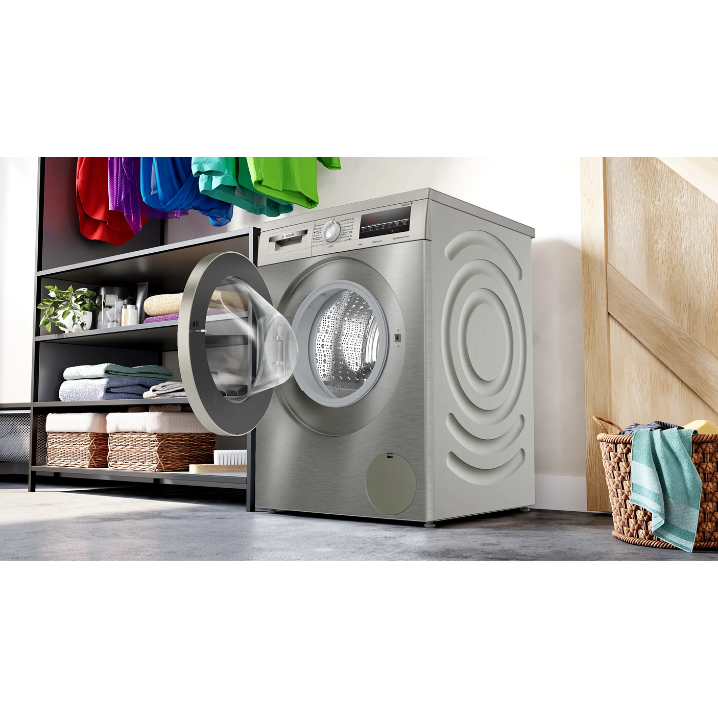 Serie 6 Lavadora de carga frontal 8 kg máx. 1400 rpm Inox 3