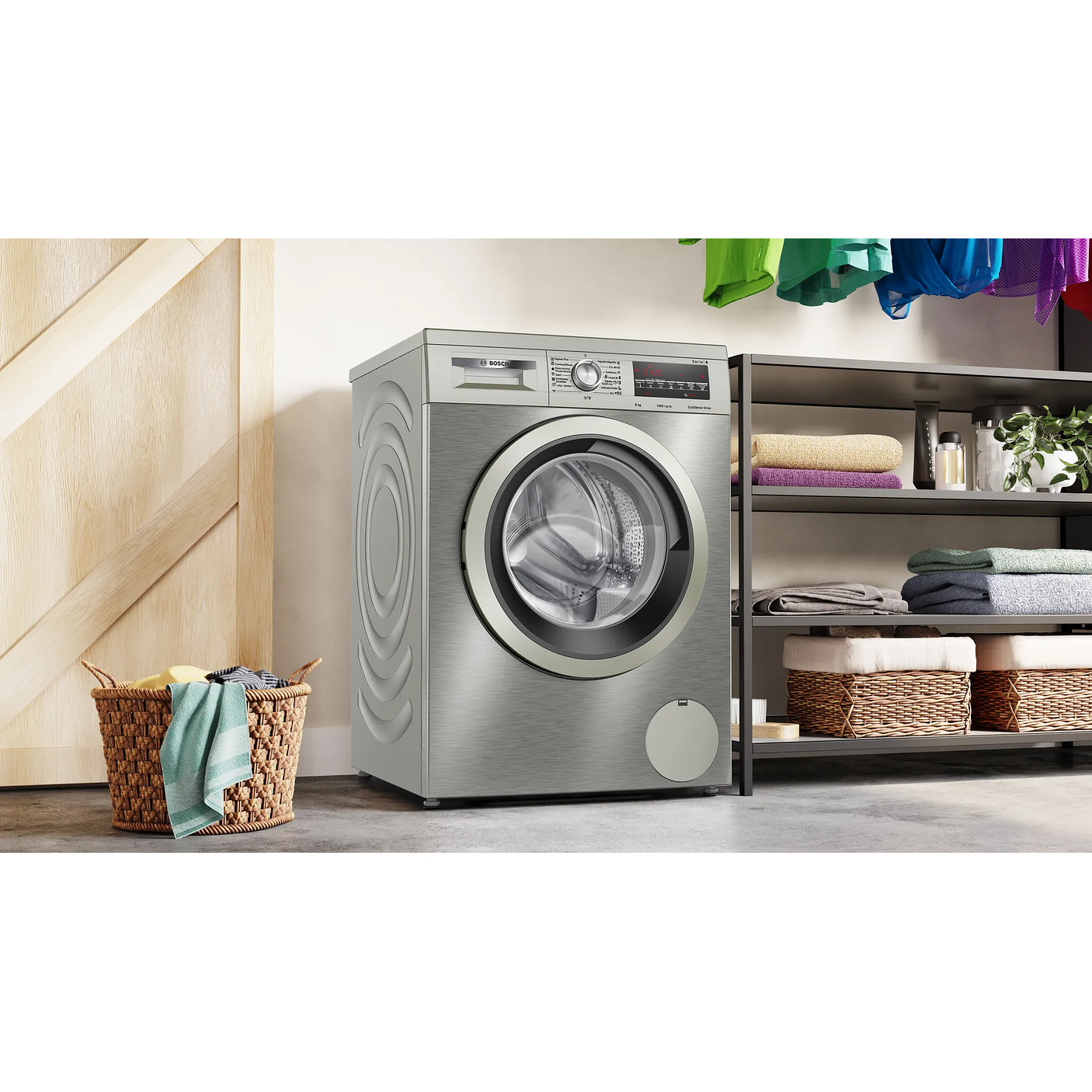 Serie 6 Lavadora de carga frontal 8 kg máx. 1400 rpm Inox 5