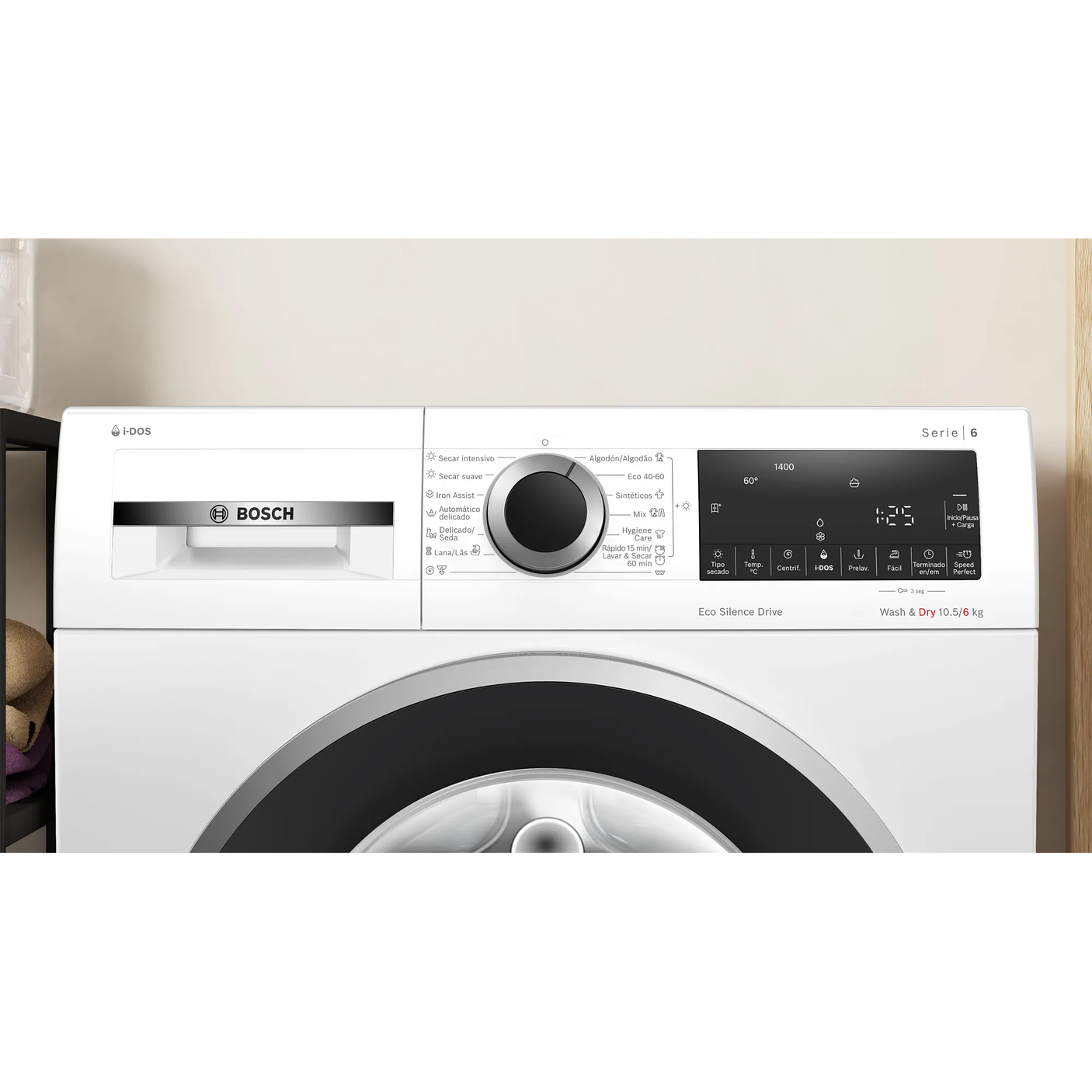 Serie 6 Lavadora-secadora 10.5/6 kg máx. 1400 rpm 8