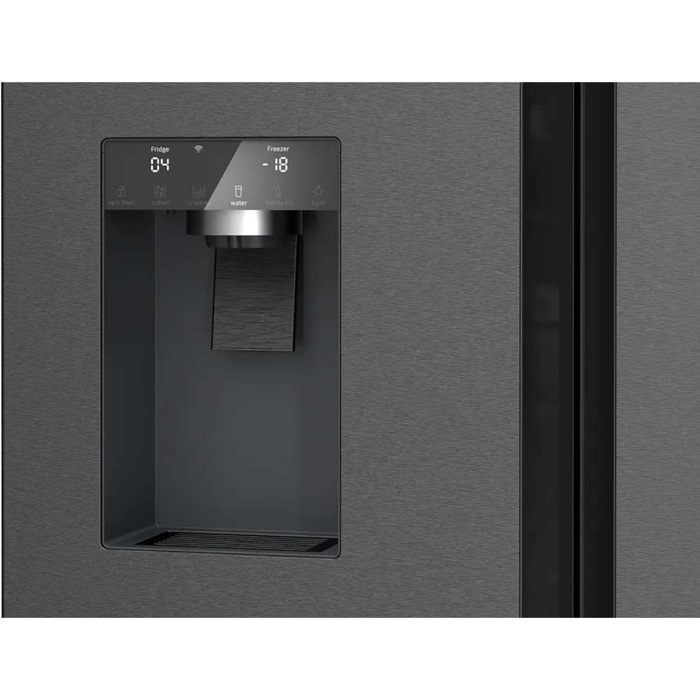 Serie 6 Multipuerta 183 x 90.5 cm Acero negro antihuellas, Total NoFrost 3