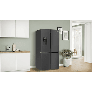 Serie 6 Multipuerta 183 x 90.5 cm Acero negro antihuellas, Total NoFrost