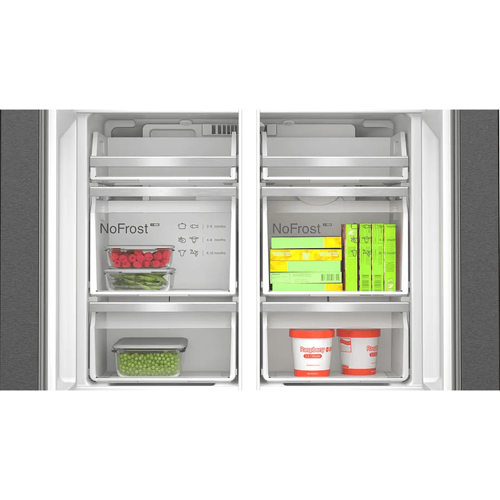 Serie 6 Multipuerta 183 x 90.5 cm Acero negro antihuellas, Total NoFrost 8