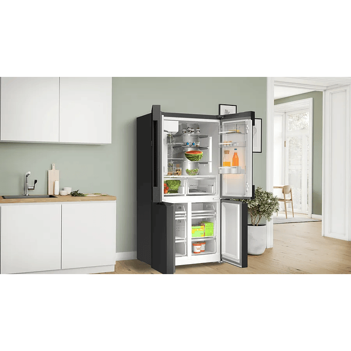 Serie 6 Multipuerta 183 x 90.5 cm Acero negro antihuellas, Total NoFrost 5